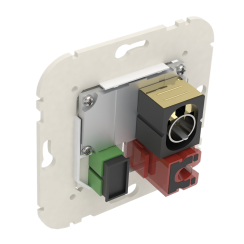 Мултимедиен контакт R-TV-SAT RJ45 Cat.6 UTP оптична връзка SC APC