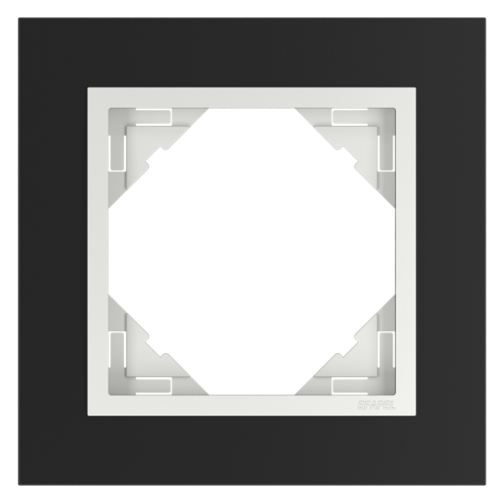 90910 Анимато / Единична рамка - пластмаса - Цвят(дизайн): TPG черно/ лед