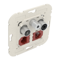 Мултимедиен контакт R-TV-SAT 2х RJ45 категория 6 UTP